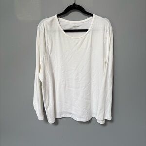 Lands' End Classic White Long Sleeve Tee size 2x petite